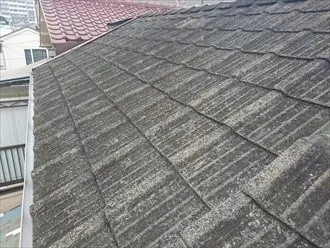 屋根葺き替え工事前