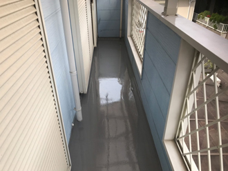 横浜市戸塚区舞岡町でバルコニーのウレタン防水を行い雨漏りを改善